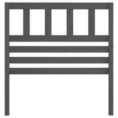 Vidaxl Uzglavlje za krevet sivo 96 x 4 x 100 cm od masivne borovine