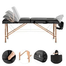 KLARFIT MT 500 stol za masažu, crni