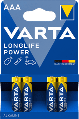 Varta Longlife Power 4 AAA baterija, 4 komada (4903121414)