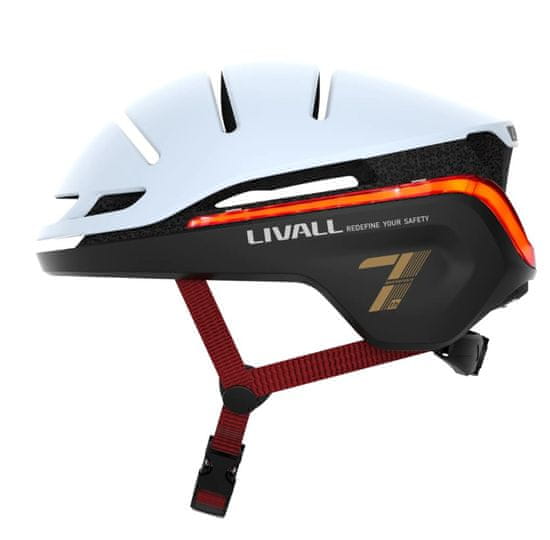 Livall EVO21 pametna kaciga, L, bijela