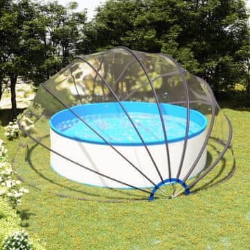 Vidaxl Kupola za bazen 500x250 cm