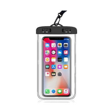 Netscroll Vodootporna torbica za mobitel, univerzalni zaštitni etui, za slanu i slatku vodu, zaštićuje do 30 m dubine, jednostavno korištenje, AquaBag