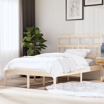 Vidaxl Okvir za krevet od punog borovog drva 140 x 200 cm