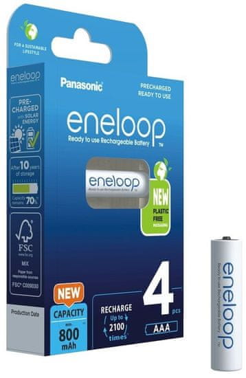 Panasonic Eneloop AAA, 4 komada (BK-4MCDE/4BE)