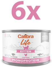 Calibra Life Kitten konzerva za mačke, piletina, 6 x 200 g
