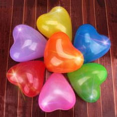 Aga4Kids Lateks balon Srce s LED diodom mix boja 25 cm