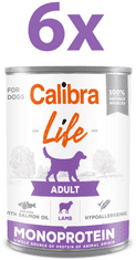 Calibra Life Adult konzerva za pse, janjetina i riža, 6 x 400 g