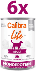 Calibra Life Adult konzerva za pse, nerast i brusnice, 6 x 400 g