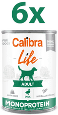 Calibra Life Adult konzerva za pse, patka i riža, 6 x 400 g