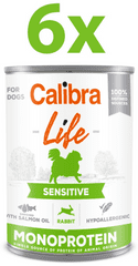 Calibra Life Sensitive konzerva za pse, zec, 6 x 400 g