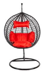 Aga Viseća stolica ORTA MR4200B-R Crna/Crvena