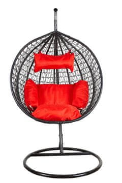 Aga Viseća stolica ORTA MR4200B-R Crna/Crvena