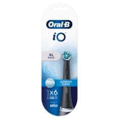 Oral-B iO Ultimate Clean glava četkice, crna, 6 komada
