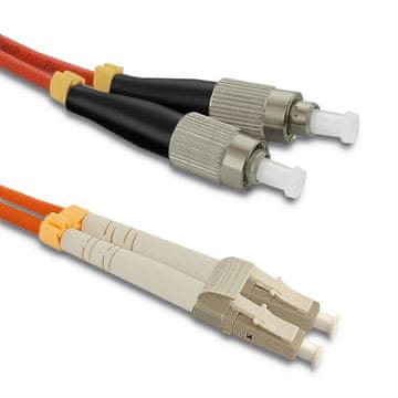 Qoltec Qoltec Patchcord svjetlovodni LC/UPC - FC/UPC | Multimode | 50/125 | OM2 | Duplex | 1m