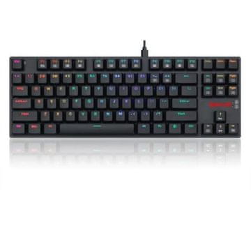 Redragon APS TKL K607 RGB gaming tipkovnica, žična, crveni prekidači