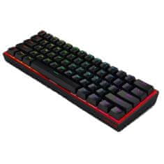 Redragon Fizz Pro crna K616 RGB gaming tipkovnica, bežična/žična, mehanička, crveni prekidači