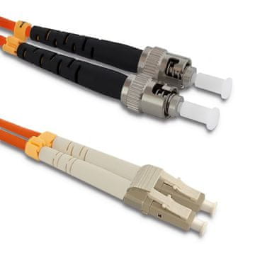 Qoltec Qoltec patch kabel svjetlovodni LC/UPC - ST/UPC | Multimode | 50/125 | OM2 | Duplex | 3m
