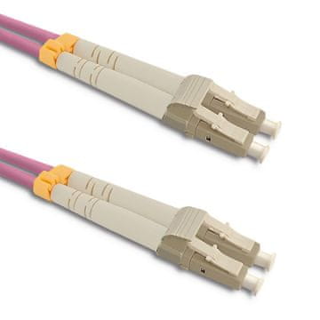 Qoltec optički patchcord LC/UPC - LC/UPC | Višemodni | 50/125 | OM4 | Duplex | 2 m