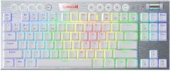 Redragon K621W Horus TKL gaming tipkovnica, bežična/žična, mehanička, crveni prekidači, RGB