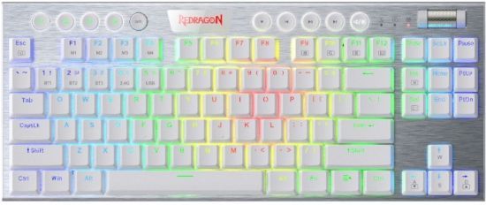 Redragon K621W Horus TKL gaming tipkovnica, bežična/žična, mehanička, crveni prekidači, RGB