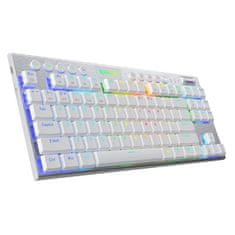 Redragon K621W Horus TKL gaming tipkovnica, bežična/žična, mehanička, crveni prekidači, RGB