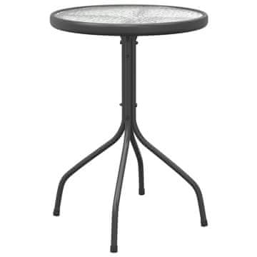 Vidaxl Vrtni stol Ø 50 x 71 cm čelični antracit