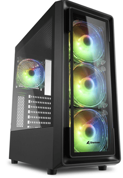 Sharkoon TG4M kućište, gaming, RGB, ATX, crna (TK4 RGB)