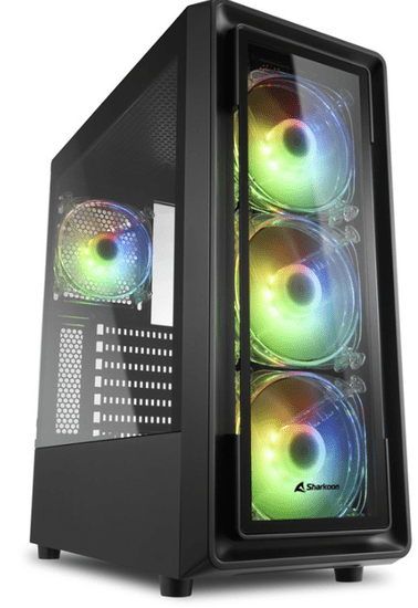 Sharkoon TG4M kućište, gaming, RGB, ATX, crna (TK4 RGB)