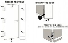 Aqua-Sport AQUA-SPORT oslonac za vrata Door Anchor Black AS6788