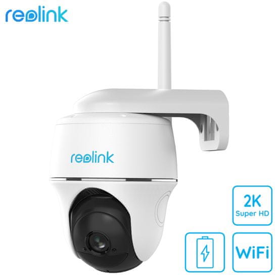 Reolink Argus PT 2K Dual kamera, WiFi, raspoznavanje, bežična, rotirajuća, bijela