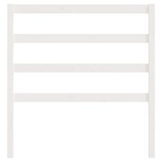Vidaxl Uzglavlje za krevet bijelo 81 x 4 x 100 cm od masivne borovine