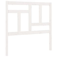 Vidaxl Uzglavlje za krevet bijelo 95,5x4x100 cm od masivne borovine