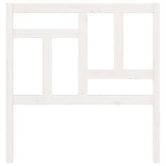 Vidaxl Uzglavlje za krevet bijelo 95,5x4x100 cm od masivne borovine