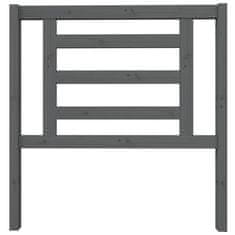 Vidaxl Uzglavlje za krevet sivo 96 x 4 x 100 cm od masivne borovine