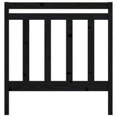 Vidaxl Uzglavlje za krevet crno 106 x 4 x 100 cm od masivne borovine