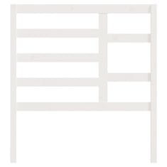 Vidaxl Uzglavlje za krevet bijelo 96 x 4 x 104 cm od masivne borovine