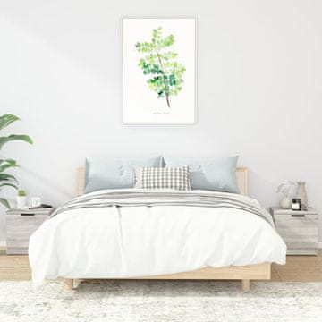 Vidaxl Noćni ormarići, set od 2, sivi hrast sonoma, 40x39x40 cm