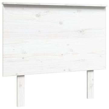 Vidaxl Uzglavlje za krevet bijelo 94 x 6 x 82,5 cm od masivne borovine