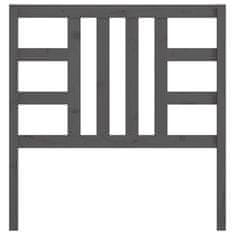 Vidaxl Uzglavlje za krevet sivo 96 x 4 x 100 cm od masivne borovine