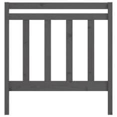 Vidaxl Uzglavlje za krevet sivo 96 x 4 x 100 cm od masivne borovine