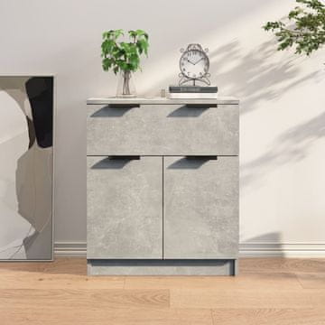 Vidaxl Ormarić Betonsko-sivi 60x30x70 cm Materijal na bazi drveta