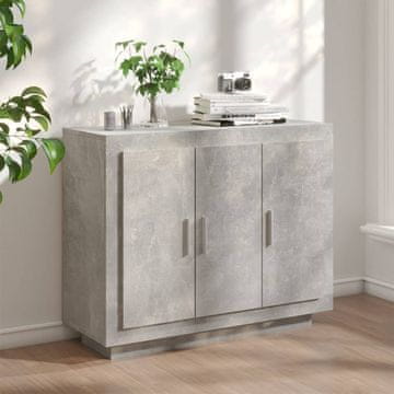 Vidaxl Ormarić Betonsko-sivi 92x35x75 cm Materijal na bazi drveta