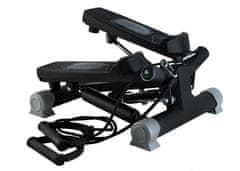 Malatec Agile stepper s rastezljivim konopcima LCD do 120 kg