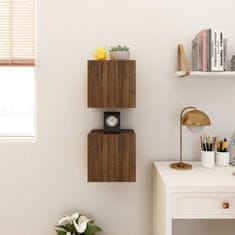 Vidaxl Zidni TV ormarići 2 kom boja smeđeg hrasta 30,5 x 30 x 30 cm