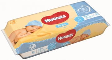Huggies Pure dječje maramice, bez mirisa, 56/1