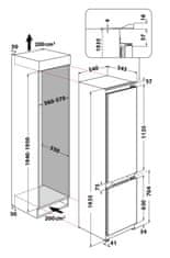 Whirlpool Ugradbeni hladnjak WHC20 T352