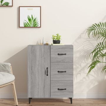 Vidaxl Ormarić, sivi hrast sonoma, 69,5 x 34 x 90 cm, materijal na bazi drva