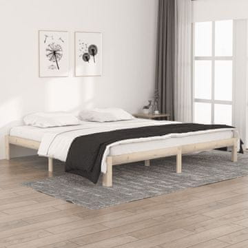 Vidaxl Okvir za krevet od punog borovog drva 200 x 200 cm