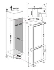 Whirlpool Ugradbeni hladnjak WHC18 T573