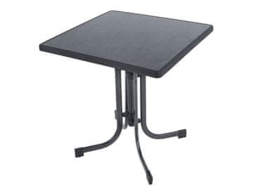 DAJAR Čvrsti Metalni Stol za Vrt ili Terasu 70x70cm, Antracitni Dizajn